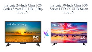 Insignia 24inch vs 50inch Fire TV 📺 Comparison 🔥 1080p vs 4K UHD 🌟 [upl. by Corly204]