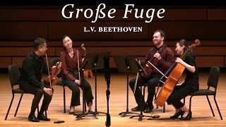 LV Beethoven Grosse Fuge performed by the Clairvanto Quartet [upl. by Arrik]