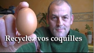 Recyclez vos coquilles d’œufs bon pour le jardin et la santé [upl. by Gwenore]