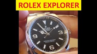 Rolex Explorer 36mm Reference 124270 Unboxing and Review [upl. by Arlette]