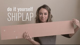 DIY SHIPLAP TUTORIAL How to plank your walls the easy amp inexpensive way [upl. by Rodrique181]