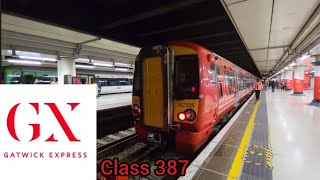 Gatwick Express Class 387 Review Full Journey BrightonLondon Victoria [upl. by Mathews508]