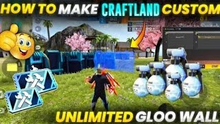 How To Meke Craftland Custom Unlimited Gloo Wall😍 Code Description [upl. by Nonna]