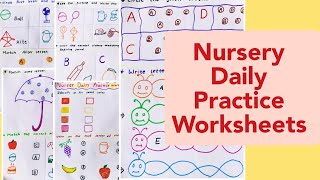 Nursery English Daily Practice worksheetsNursery English worksheetsWorksheets for nursery class [upl. by Enened]