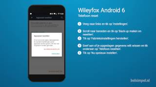 Tips amp Tricks  Wileyfox smartphone Telefoon reset Android 6 [upl. by Ally]