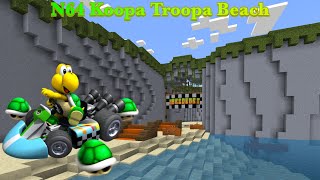 N64 Koopa Troopa Beach Minecraft Mario Kart Tour [upl. by Vorster158]