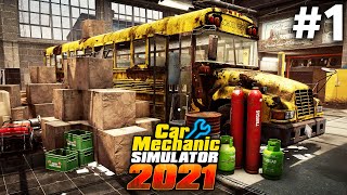 CAR MECHANIC SIMULATOR 2021 Gameplay Walkthrough Part 1  THE BASICS Full Game [upl. by Aineles]