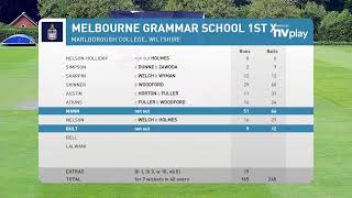 Marlborough College Colts 1 v Melbourne Grammar School 1st XI [upl. by Ojytteb691]