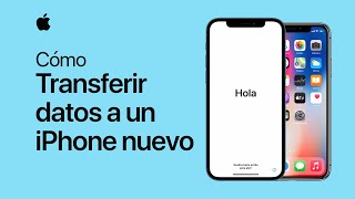 Cómo transferir datos de un iPhone anterior a uno nuevo – Soporte técnico de Apple [upl. by Yemiaj]