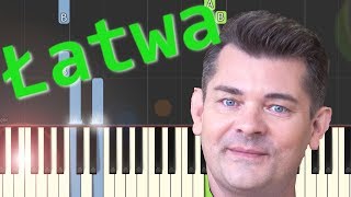 🎹 Przez Twe Oczy Zielone Akcent  Piano Tutorial łatwa wersja 🎵 NUTY W OPISIE 🎼 [upl. by Lahpos]