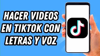 Como hacer videos en TikTok con letras y voz 2 MÉTODOS GUÍA COMPLETA [upl. by Brenan348]