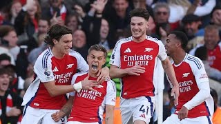 Arsenal score twice in stoppage time to beat Leicester [upl. by Rohpotsirhc]