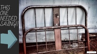 Refinishing an Antique Metal Frame Bed [upl. by Evreh560]