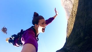 BUNGY JUMP Queenstown New Zealand  Nevis amp Kawarau Bridge [upl. by Dronski]