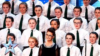 Presentation School Choir strike a chord  Week 3 Auditions  Britain’s Got Talent 2016 [upl. by Oeramed]