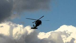 UH 60 Blackhawk landing at K16 Airbase Seoul South Korea 2010 [upl. by Dnalkrik]