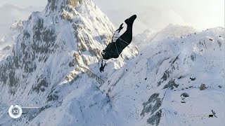 Steep Extreme Base Jumping with the Wingsuit Ultra Settings [upl. by Teyugn148]