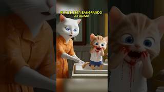 GATITO ESTÁ ENFERMO Y NADIE LO AYUDA💔 cat short viral shortviral gato historia gatito perro [upl. by Lonna]