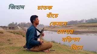 চাতক বাঁচে কেমনে মেঘের বরিশন বিনে।Chatok bache kemone lalon song zihad [upl. by Lebaron]