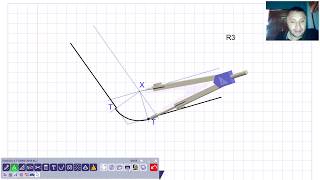 ARCO TANGENTE A DOS RECTAS ANGULO OBTUSO [upl. by Zaremski]