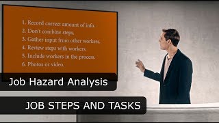 Job Hazard Analysis  Job Steps and Tasks [upl. by Annodal]