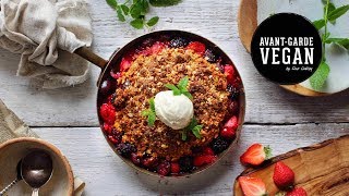 SUMMER BERRY CRUMBLE  avantgardevegan by Gaz Oakley [upl. by Seabrook]