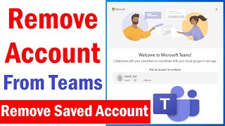 How To Remove Teams Account from Computer  Remove Account From Teams app windows 10  MS Teams [upl. by Araz381]