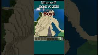 Minecraft girl vs boy challenge minecraft [upl. by Seyer987]