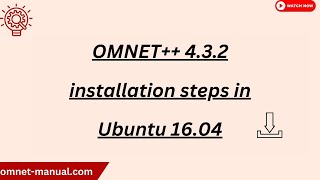 OMNET 4 3 2 installation steps in Ubuntu 16 04 [upl. by Salli734]