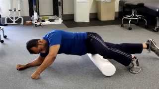 Foam Roller Exercises For IT Band Quadriceps Hamstring Stretch [upl. by Anaeerb]