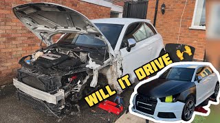 I BOUGHT A £3400 CRASH DAMAGED AUDI S1 QUATTRO WILL IT MOVE UNDER ITS OWN POWER [upl. by Ahslek]