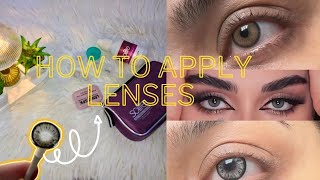 How to apply lenses easy trick lensespk reviewlenses [upl. by Yrrag]