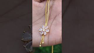 1 gram micro gold plated flower pendant elegant design short chain for daily wear jairusjewelsin [upl. by Attiuqahs]