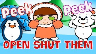 Open Shut Them Big and Small PeekaBoo ❤ Songs For Kids [upl. by Jared]