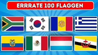 Das schaffst DU NIE 100 Flaggen richtig erraten XXL Flaggenquiz [upl. by Honan]