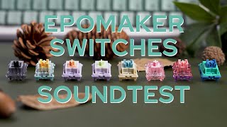 Soundtest🎙 for most Epomaker Switches on the EPOMAKER EK68 VIA kit [upl. by Einaej]