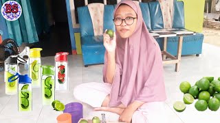 MEMBUAT INFUSED WATER DENGAN JERUK NIPIS  PROGRAM STAY AT HOME [upl. by Hanway]