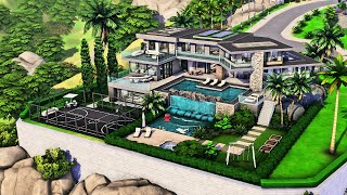 Beverly Hills Celebrity Home  The Sims 4 Speed Build [upl. by Anika137]