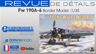 💥REVUE DE DÉTAILS🇫🇷🇧🇪💥 Fw 190A6 de Border Model au 135 [upl. by Groscr]