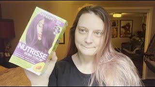 Garnier Nutrisse Deep Lilac Hair Dye Review [upl. by Opaline490]