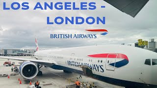 Flight Review British Airways 777300ER  Los Angeles  London LHR  NEW Economy Class [upl. by Scottie]