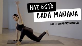 HAZ ESTO TODAS LAS MAÑANAS Los 10 mejores ejercicios o posturas Yoga para Principiantes [upl. by Eynenihc]