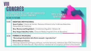 VIII Congrés per lerradicació de les violències masclistes des dels serveis socials i sanitaris [upl. by Nairrod237]