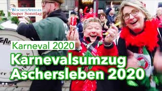 Karnevalsumzug Aschersleben 2020 [upl. by Whale]