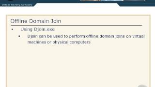 85 Offline Domain Join [upl. by Wenger]