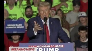 Trump FREAKS OUT about his crowd size TO HALF EMPTY ARENA [upl. by Razaele]