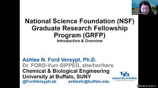 NSF GRFP 2022 Workshop Series Part 1 Introduction and Overview [upl. by Aieki]