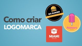 Como Criar Uma LogomarcaLogotipo Gratuitamente Rápido e Criativo Canva [upl. by Esbensen]