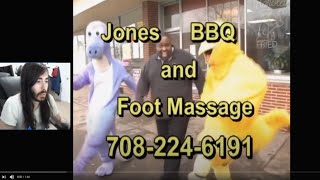 Jones BBQ and Foot Massage  MoistCr1TiKaL Reaction [upl. by Nosnaj]