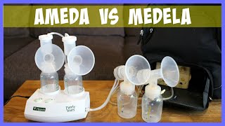 Medela Pump In Style vs Ameda Purely Yours Double Electric Breast Pump Comparison Review [upl. by Lamaaj59]